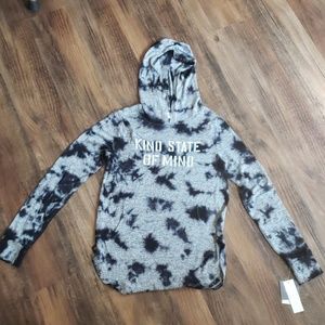 NWT black & gray small kind hoodie